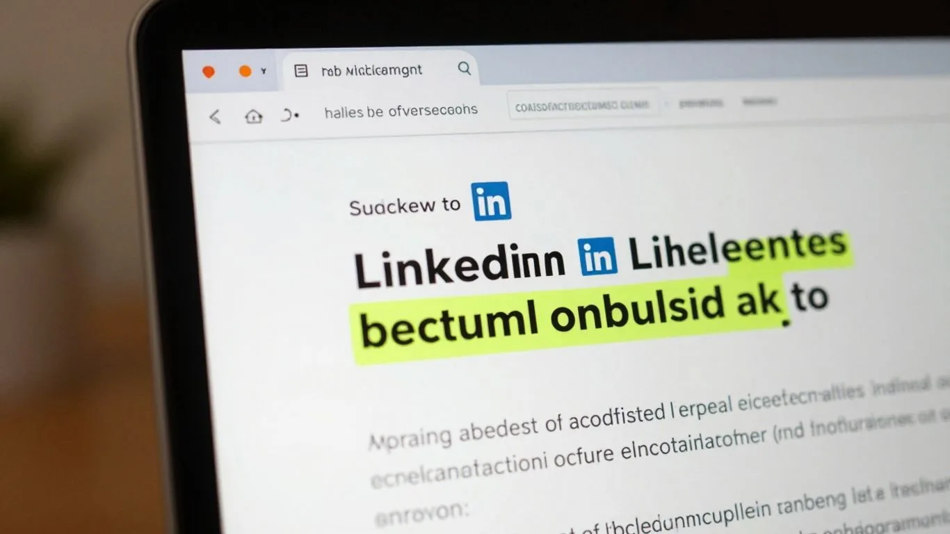 LinkedIn post with bold text highlighted.