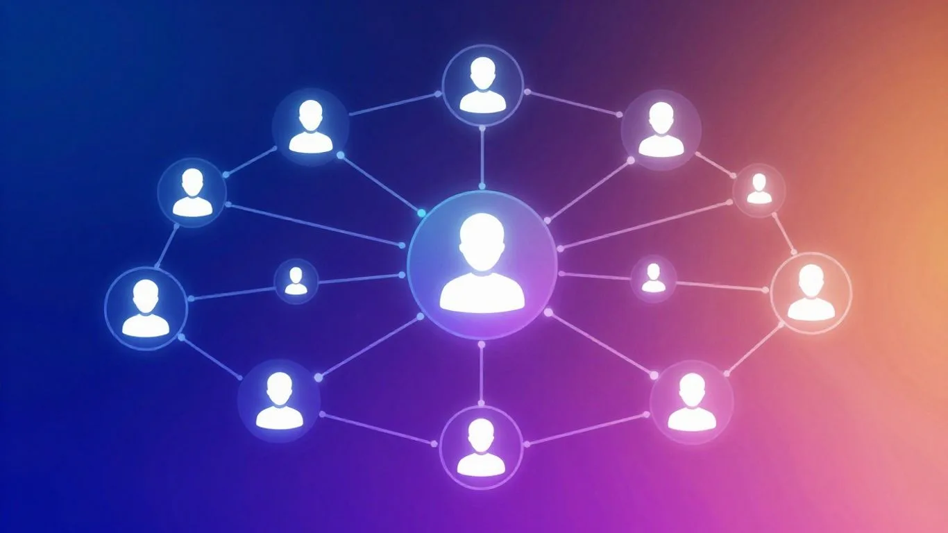 LinkedIn post generator interface with social icons.